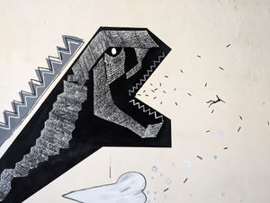 Wall Art at Green's Baby in Matsue