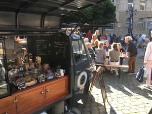 Organic market, Münsterplatz, Aachen at Cafe Helmut - Food Truck in Aachen