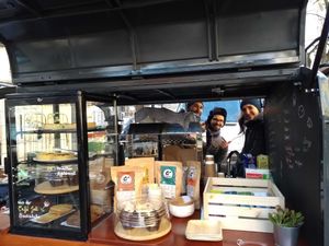 Organic market, Münsterplatz, Aachen at Cafe Helmut - Food Truck in Aachen