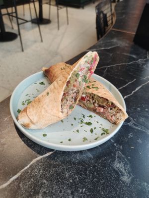 Ali vegan at Ali's Lebanese Incredible Sandwiches in The Hague