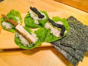 Vegan temaki at Gonpachi - Harajuku in Tokyo
