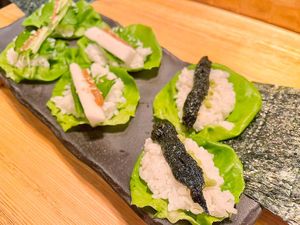 Vegan temaki at Gonpachi - Harajuku in Tokyo