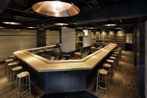 Wooden and warm interior  at Gonpachi - Harajuku in Tokyo