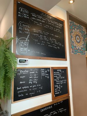 Menu  at Las Weges in Krakow