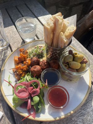 Mezze plate   at The Old Granary in Wareham
