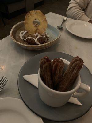 Churros and Drunken Pineapple!  at Rosalinda in Toronto