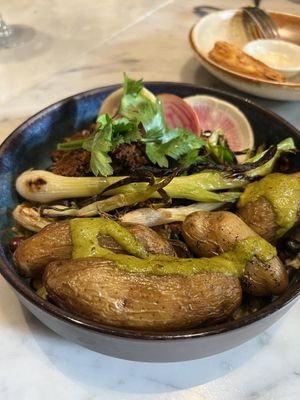 Chimichurri bowl. Not enough of the tasty sauce.   at Rosalinda in Toronto