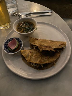 Mushroom Tacos  at Rosalinda in Toronto