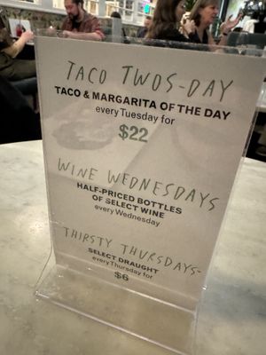 Specials  at Rosalinda in Toronto