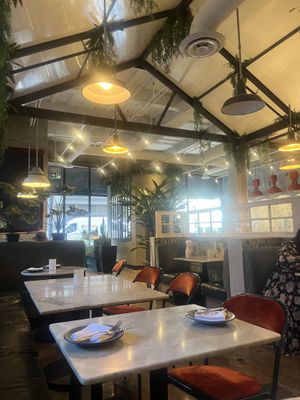 Lovely airy interior  at Rosalinda in Toronto