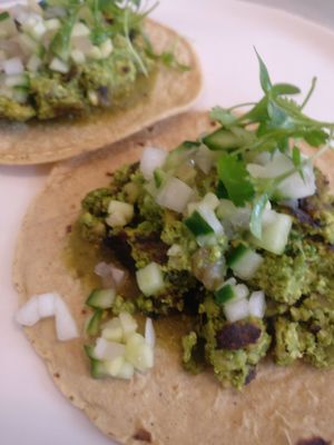 Chorizo tacos at Rosalinda in Toronto