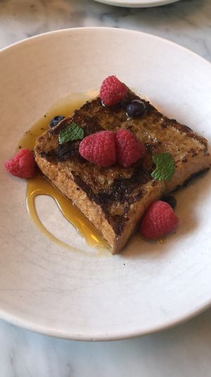 Kids French toast.  at Rosalinda in Toronto