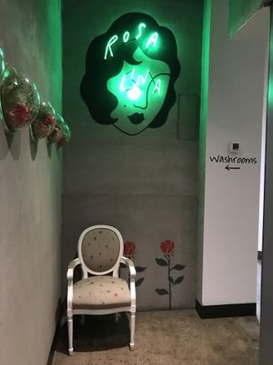 Restaurant decor at Rosalinda in Toronto