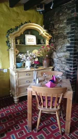 Restaurant room at The Globe Inn in Lostwithiel