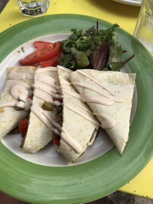 Seitan quesadillas at Haab - Park Williamsburg in Brooklyn