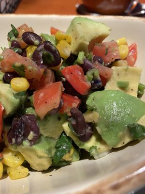 Corn and bean salad  at Mayan Kitchen in Chattanooga