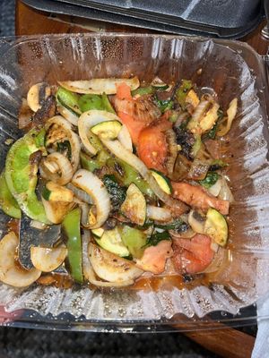 Veggie fajita main part (should def be bigger)  at Mayan Kitchen in Chattanooga