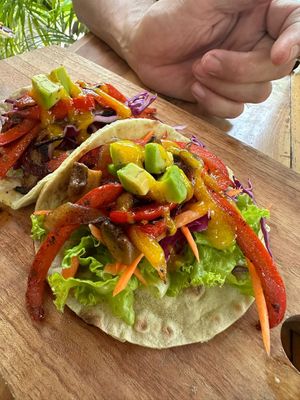 Mango Mushroom tacos at LOKA in Kuta