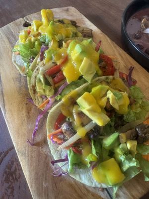 Mushroom tacos  at LOKA in Kuta