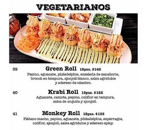 Can veganize this rolls (Krabi took is vegan) at Sushi Factory in La Paz
