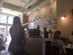 inside at Leafwild Cafe in West London