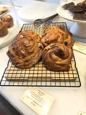 Apricot cinnamon buns at Leafwild Cafe in West London