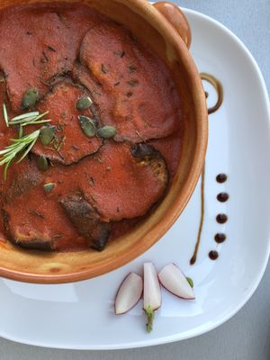 eggplant risotto at Alge in Heidelberg