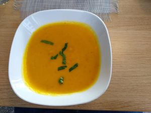 Kürbissuppe at Alge in Heidelberg