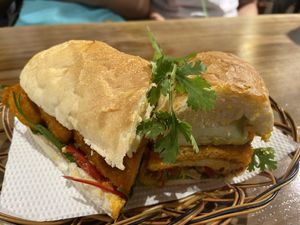 Tofu banh mi at My Banh Mi in Ho Chi Minh City