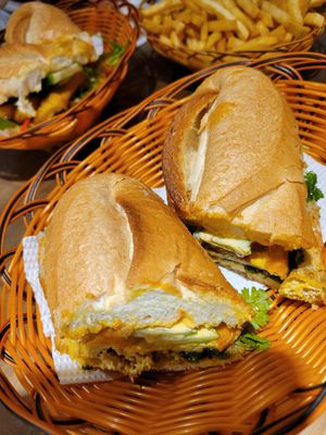 Tofu with Garlic Banh Mi Banh 😋  #Veganuary at My Banh Mi in Ho Chi Minh City