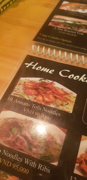 Vegan noodles at My Banh Mi in Ho Chi Minh City