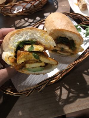 Tofu banh mi at My Banh Mi in Ho Chi Minh City