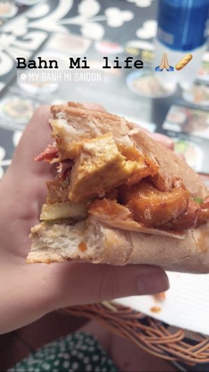 Tofu banh mi at My Banh Mi in Ho Chi Minh City