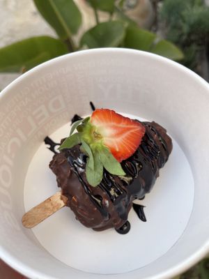Vegan magnum  at Let's Be in Tamraght