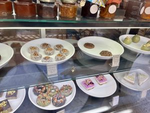 Range of cakes, lots vegan   at Let's Be in Tamraght