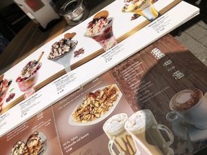 menu at Eiscafe Puro in Heidelberg