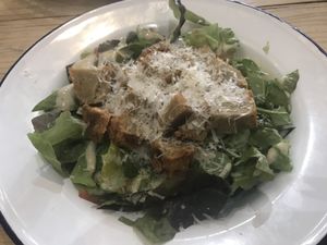 Chick n caesar salad  at Wicked Vegan in South West London