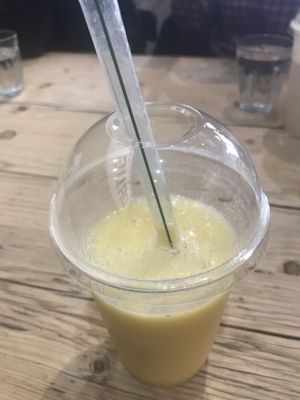 Sunshine smoothie  at Wicked Vegan in South West London