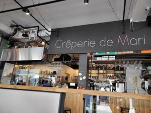 Counter at Creperie de Mari in Oslo