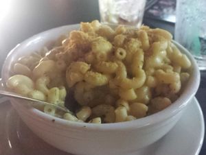 bowl of vegan mac and cheese at Triple Rock Social Club in Minneapolis
