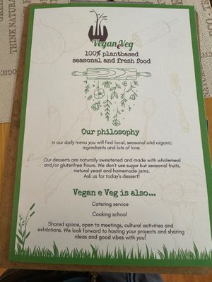 Menu at Vegan e Veg in Messina