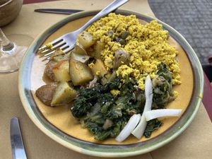 Tofu scramble  at Vegan e Veg in Messina