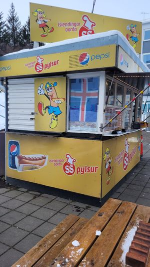 Cute little shop at Akureyri Hot Dog Stand in Akureyri