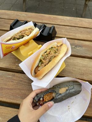   at Akureyri Hot Dog Stand in Akureyri