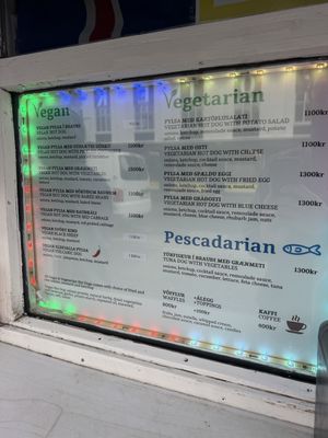   at Akureyri Hot Dog Stand in Akureyri