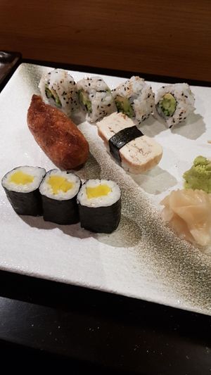 Vegan sushi set at Etsu in Liverpool
