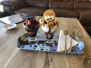 Sundaes (vegan) at The Book Rest in Exmouth