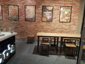 interior at Domino's Pizza in Bruges
