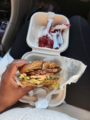 Vegan burger at Dairy Palace in Canton