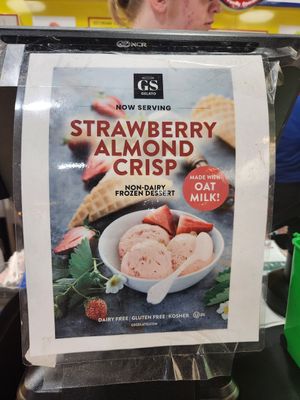 Strawberry almond crisp ice cream at Dairy Palace in Canton